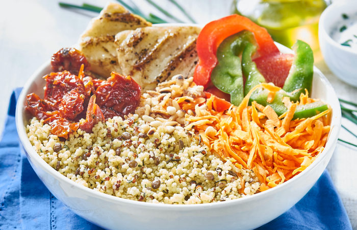 Mediterranean Organic Grains Salad Bowl