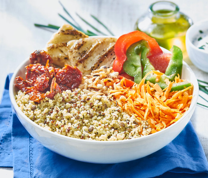 Mediterranean Organic Grains Salad Bowl