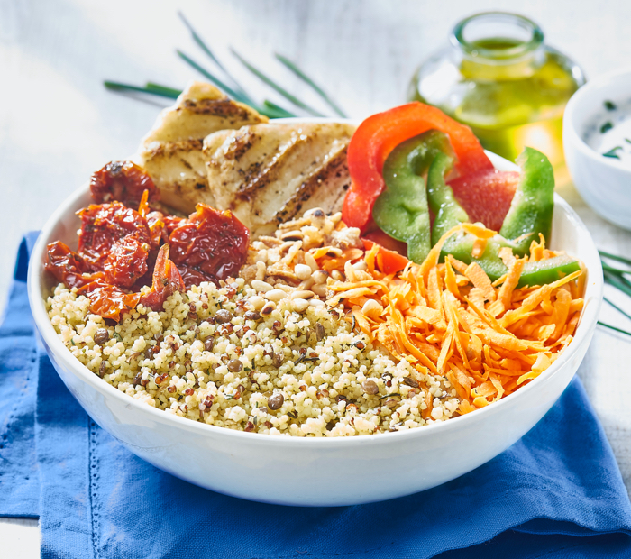 Mediterranean Organic Grains Salad Bowl