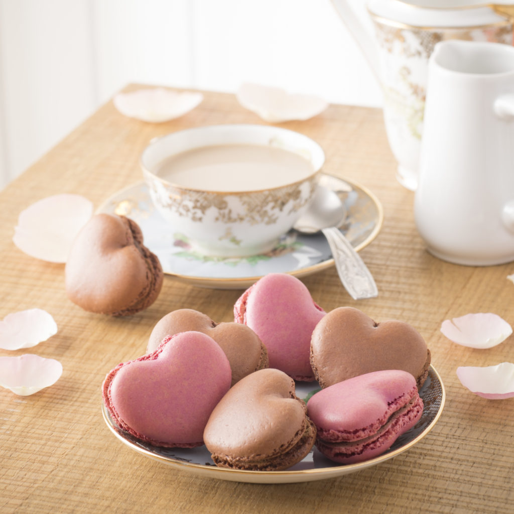 Tea with macarons